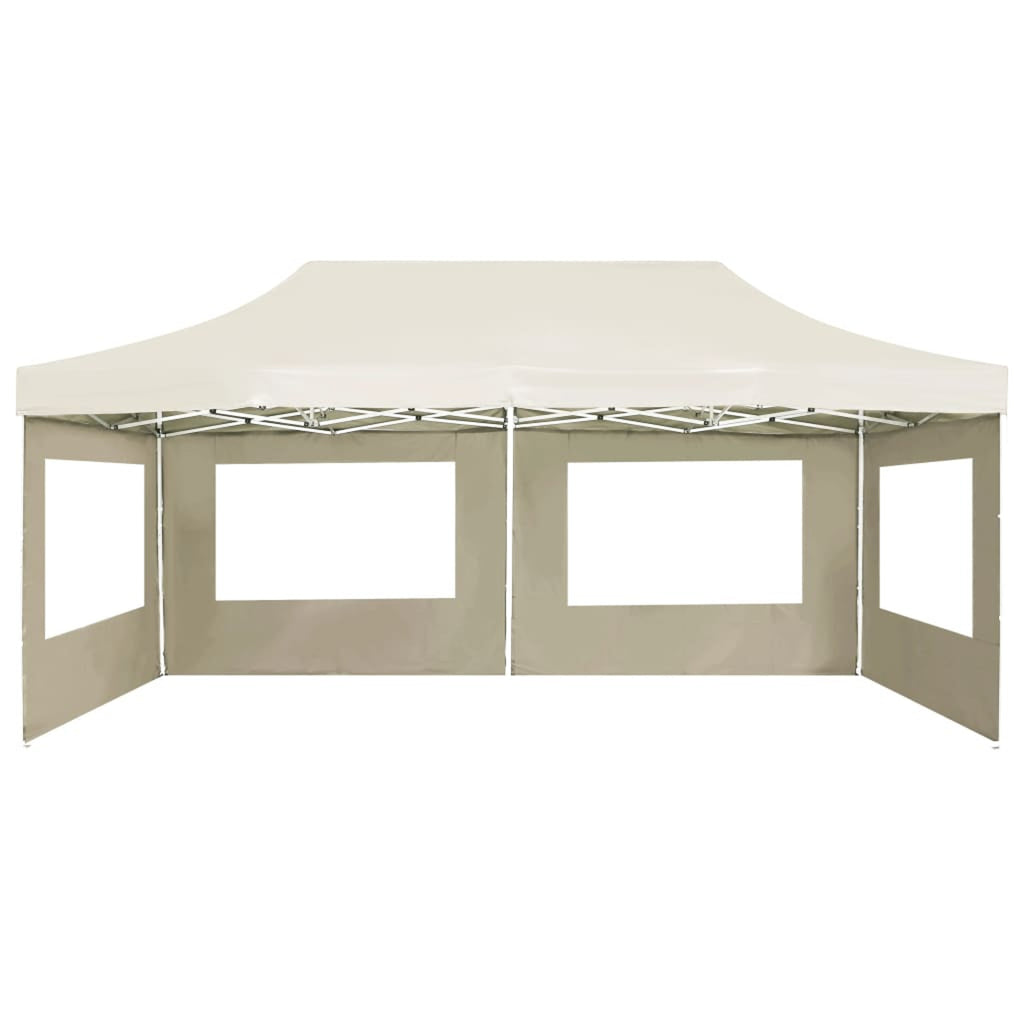 Cream Aluminium Folding Party Tent with Walls F930