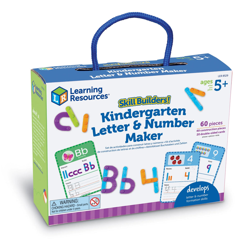 Kindergarten Letter & Number Maker - 60 Pieces Math Games R5268