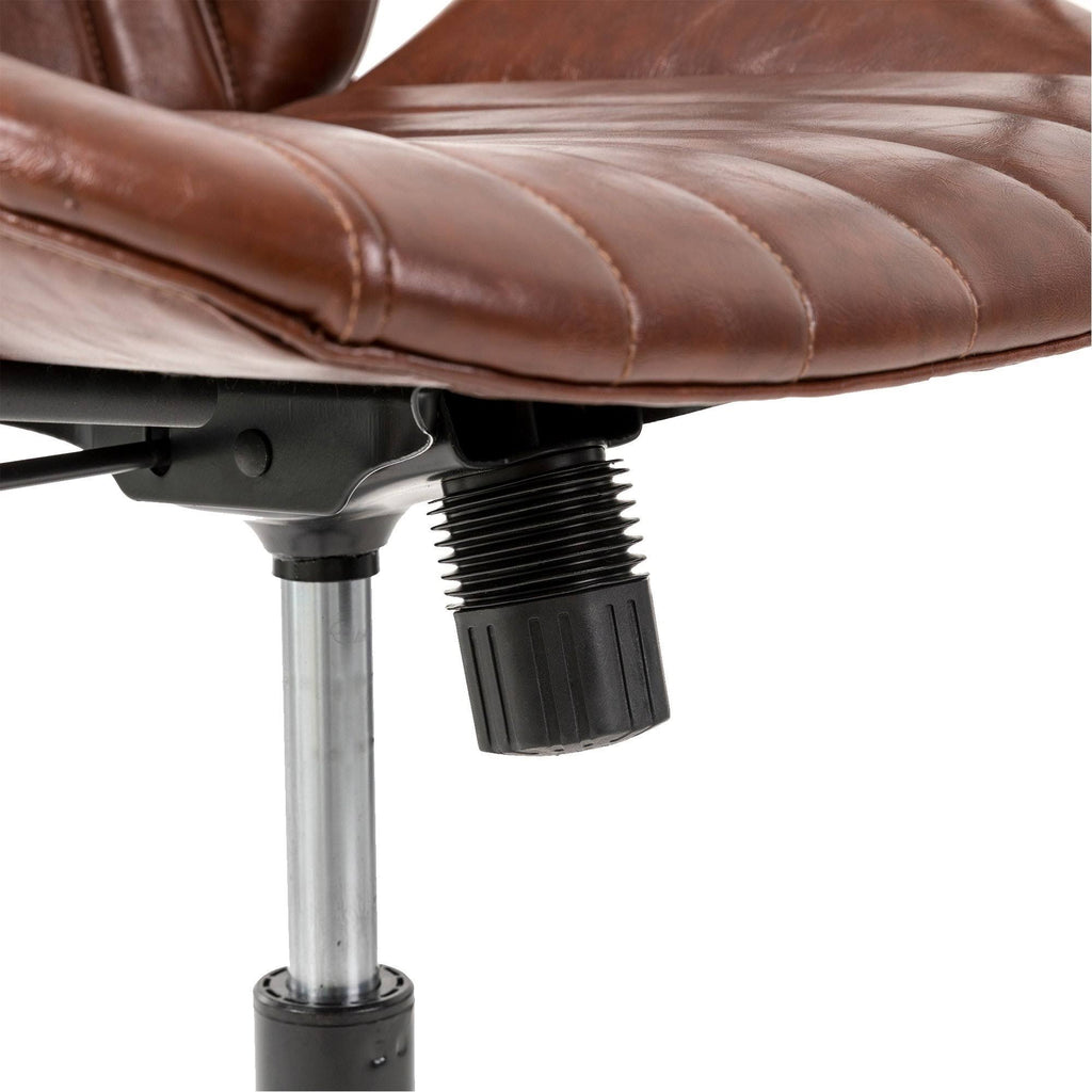 Cream Adjustable Swivel Desk Chair X265