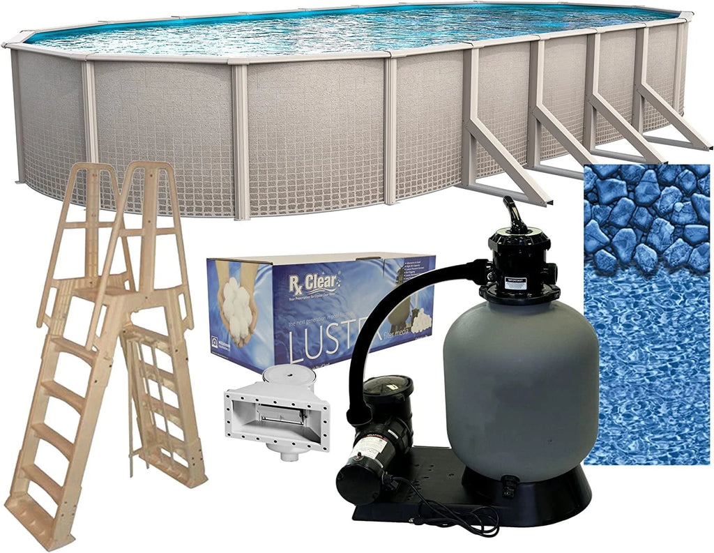 15' x 30' Oval 48 Wall Above-Ground Swimming Pool N26136