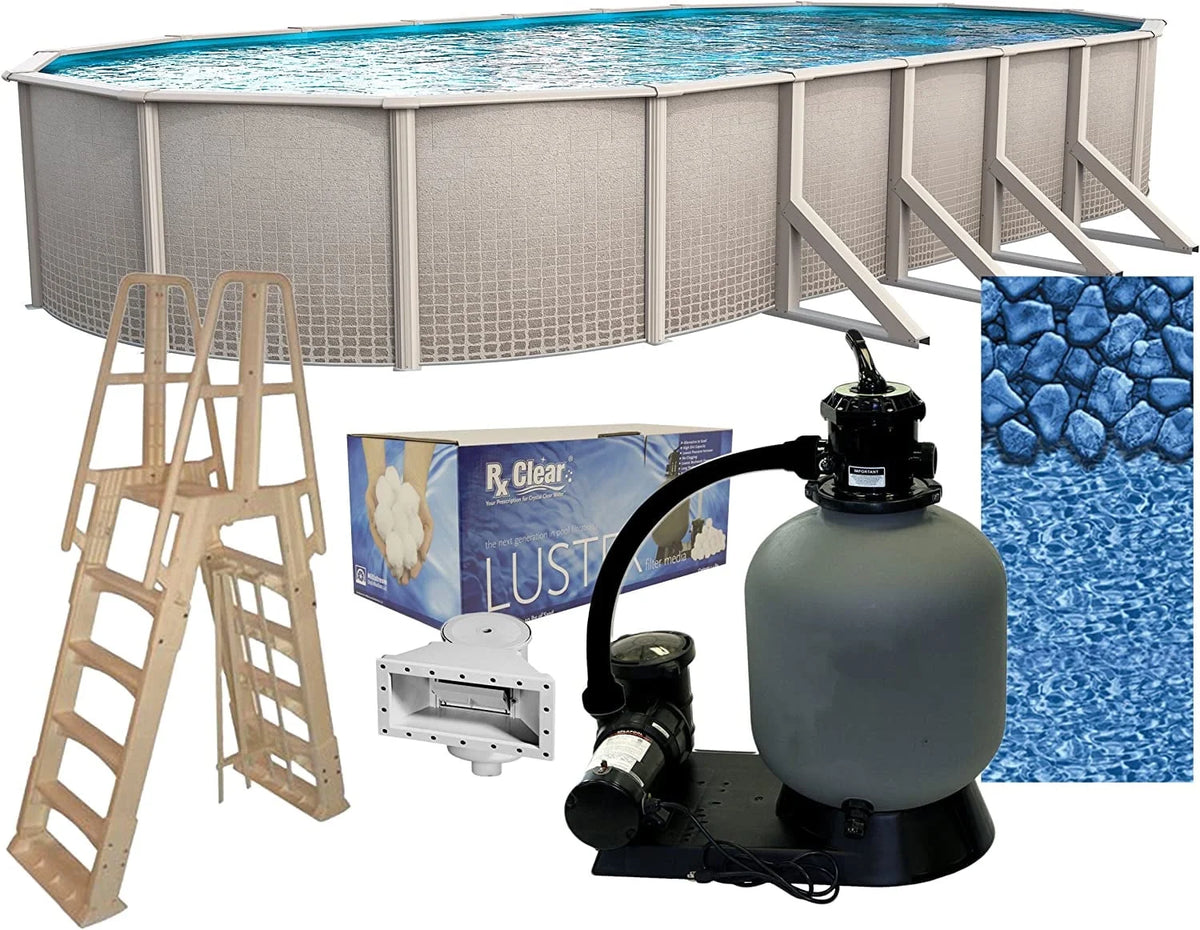 15' x 30' Oval 48 Wall Above-Ground Swimming Pool N26136