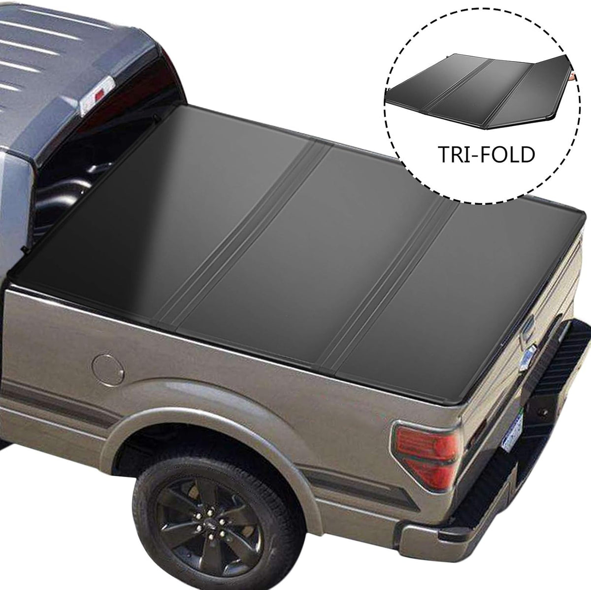 Tri-Fold Hard Truck Bed Tonneau Cover 6 FT Z3212
