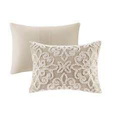 3 Piece Tufted Cotton Chenille Duvet Cover Set Q472044