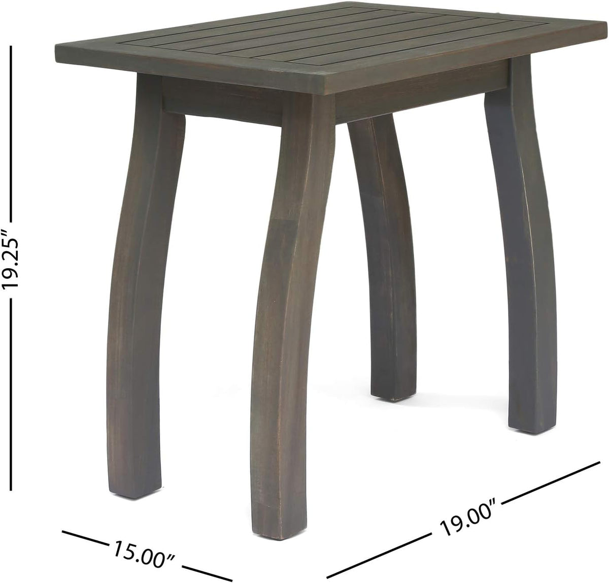 Gray Acacia Wood Accent Table A132062