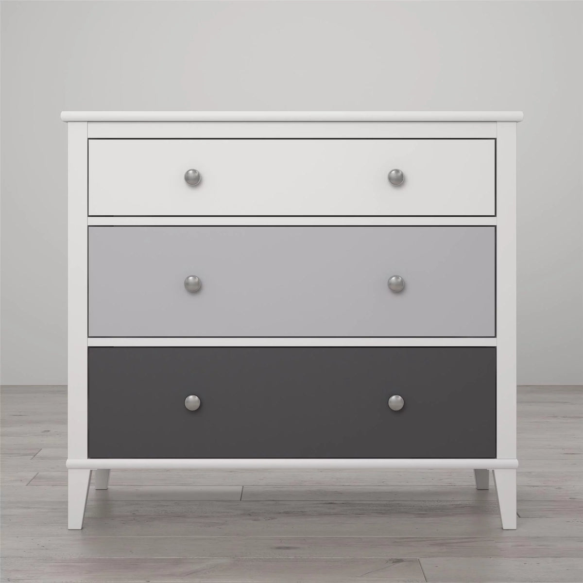 White 3 Drawer Dresser P43376