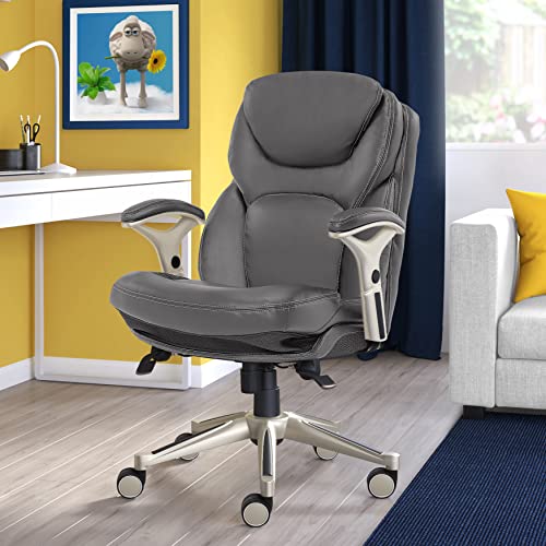 Opportunity Gray Bonded Leather Executive Office Chair E669515