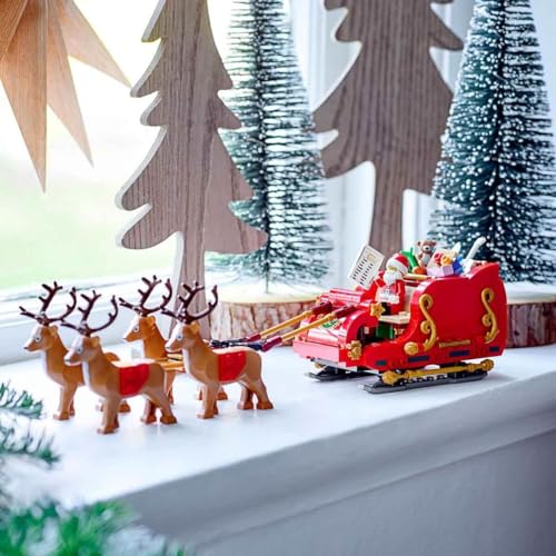 LEGO Santa's Sleigh Building Toy Set with Santa Claus Figurine & Reindeer E681