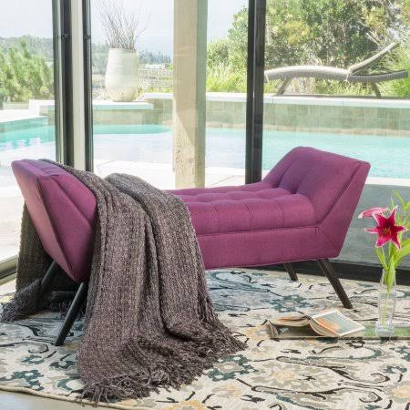 Deep Purple Fabric Bench S4366