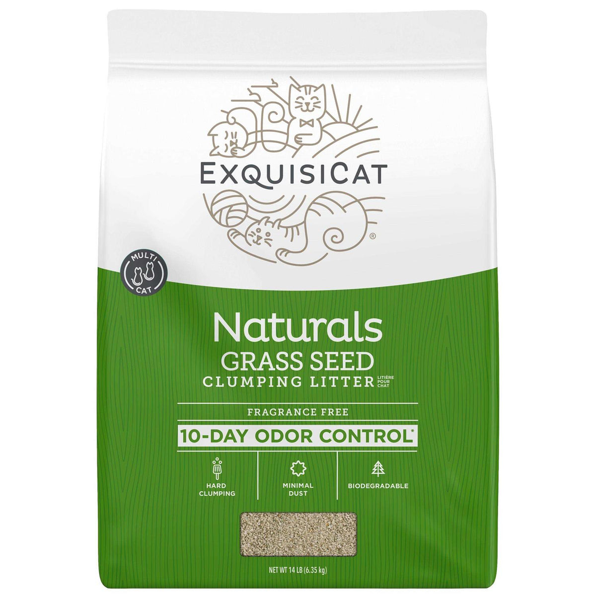 Natural Clumping Grass Seed Cat Litter L620