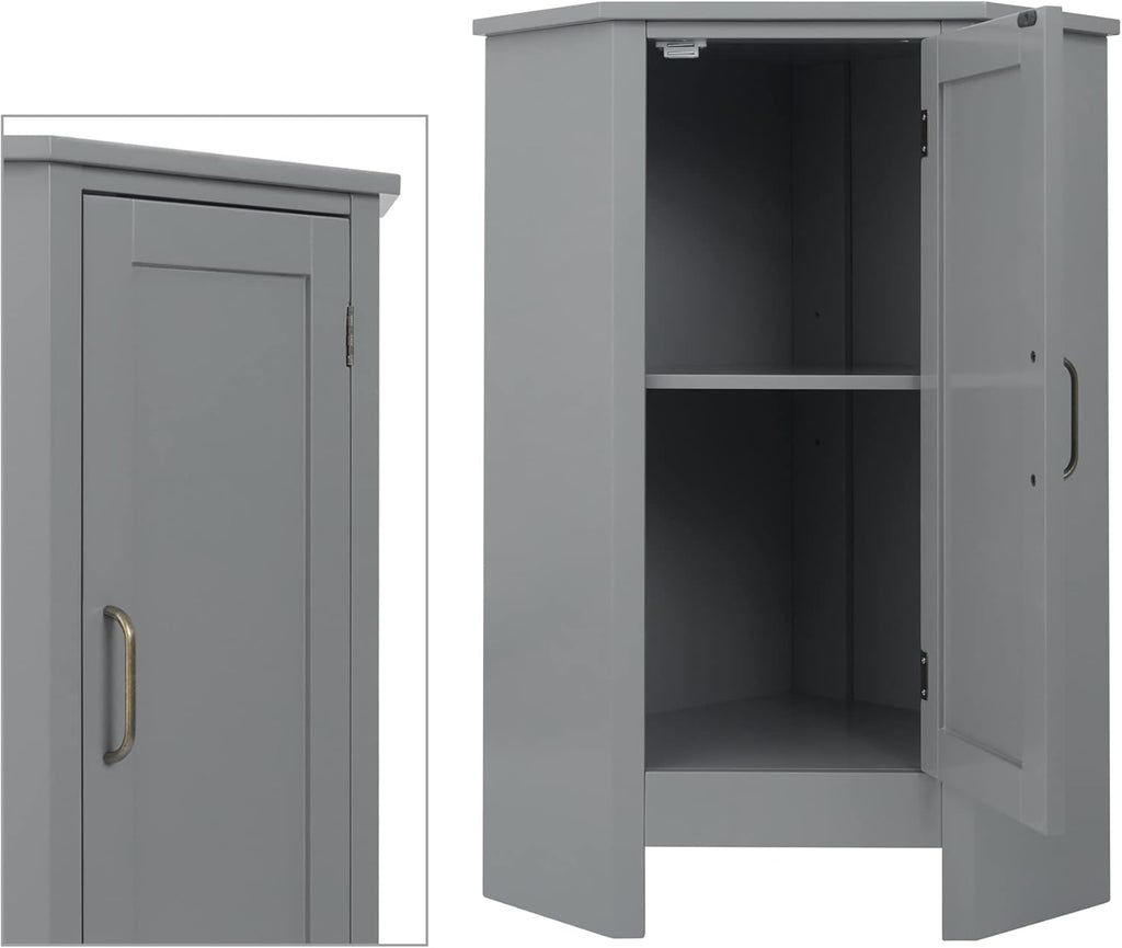 Grey Corner Cabinets J319