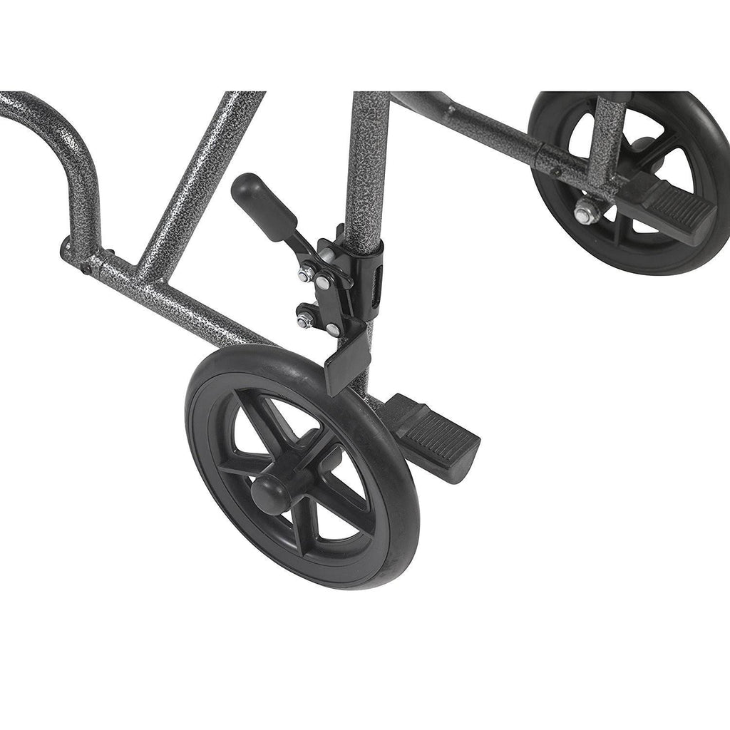 Lightweight Steel Transport Wheelchair with Detachable Desk Arms Z166