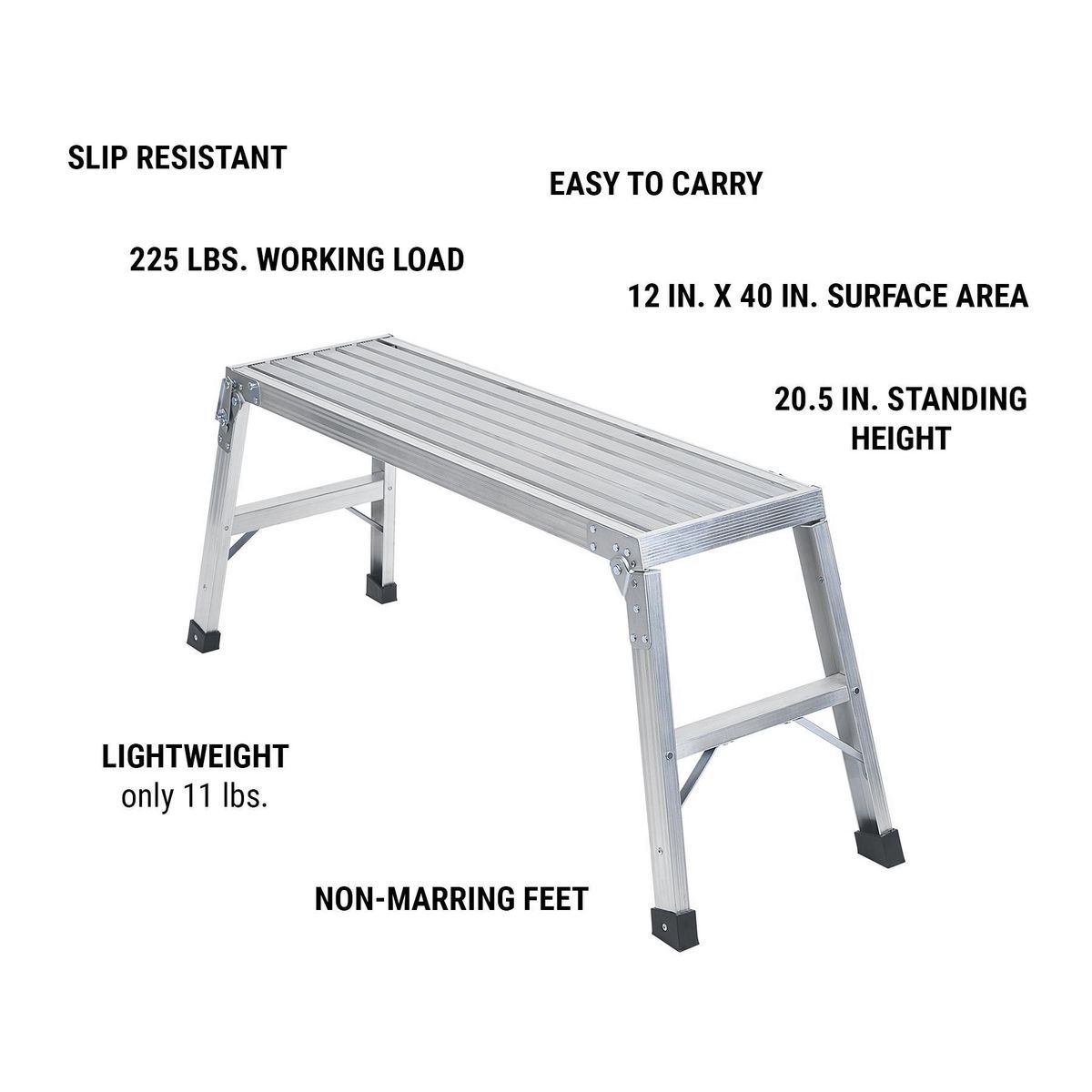 40 In. Lightweight Aluminum Work Platform R6700