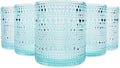 Blue 12oz 6pk Hobnail Drinking Glasses A531649
