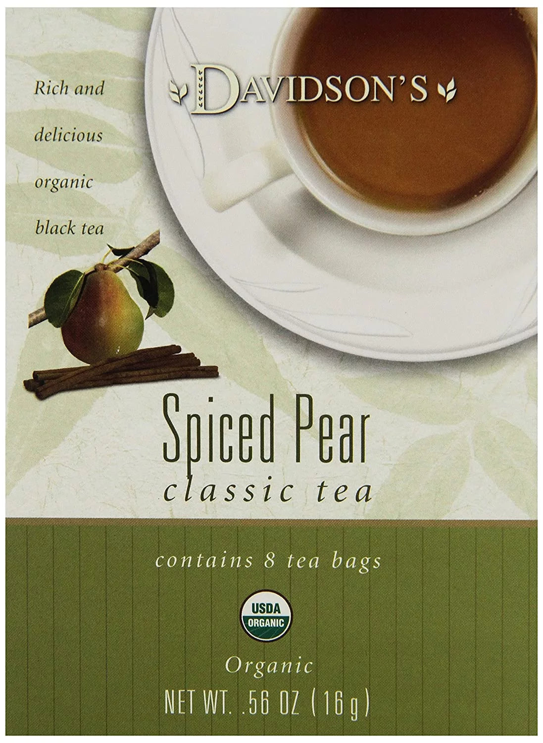 Spiced Pear Tea Bags 8-Count Pack of 12 E96030