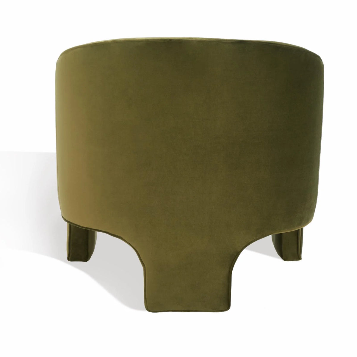 Olive Green Velvet Accent Chair E6872