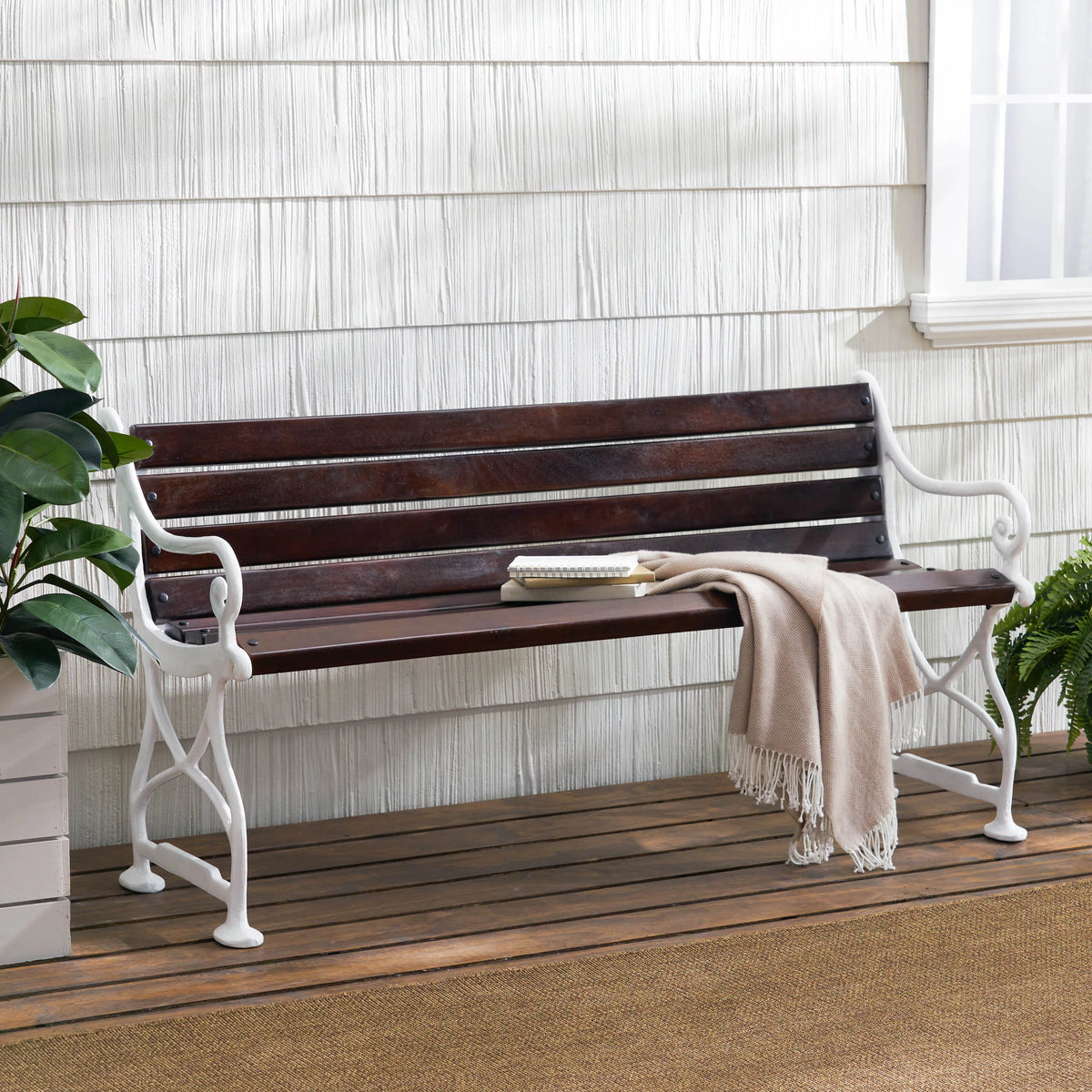 Acacia Wood Handmade Bench Z148655