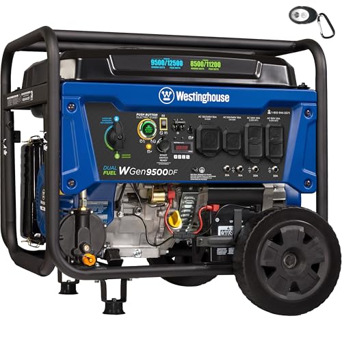 12500 Peak Watt Tri-Fuel Portable Generator W5402