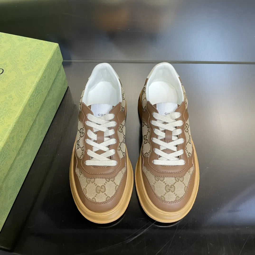 Brown And Beige Women's Sneaker Z155