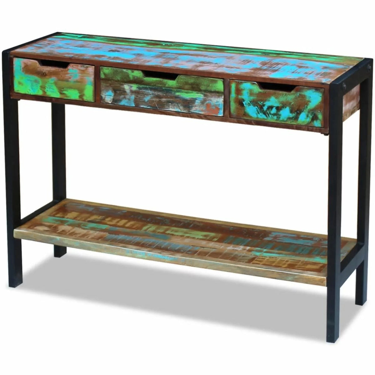 3 Drawer Solid Reclaimed Wood Sideboard W970771