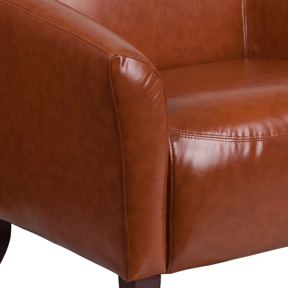 Cognac LeatherSoft Chair W18397