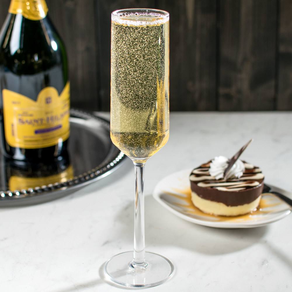 6 oz Clear Plastic Champagne Glass Z235529