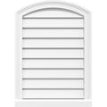 Arch Top Surface Mount PVC Gable Vent with Brickmould C448