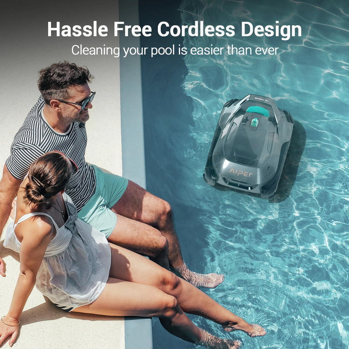 Cordless Robotic Pool Cleaner V1292