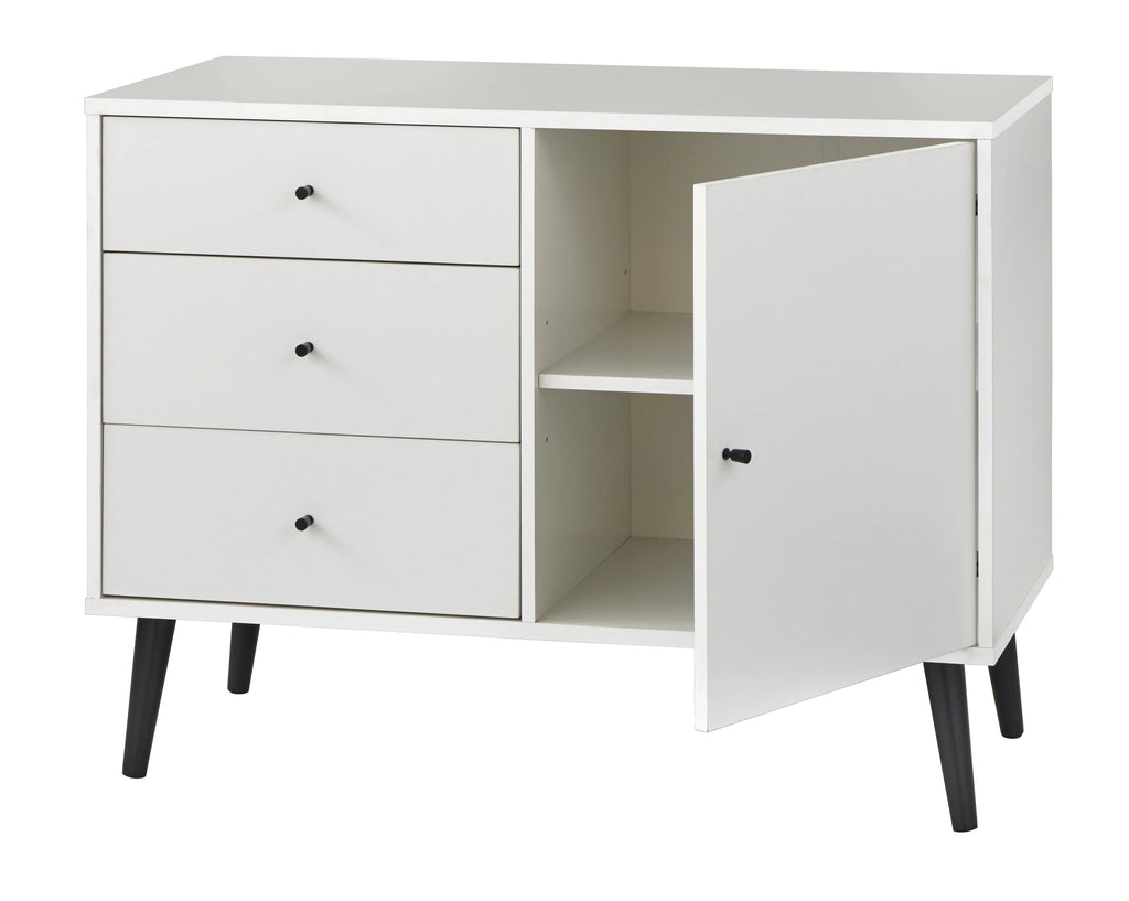 White Mid-Century Buffet V30072