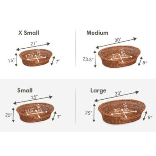 Wicker Dog Bed Basket I61042