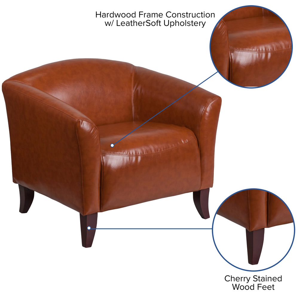 Cognac LeatherSoft Chair W18397