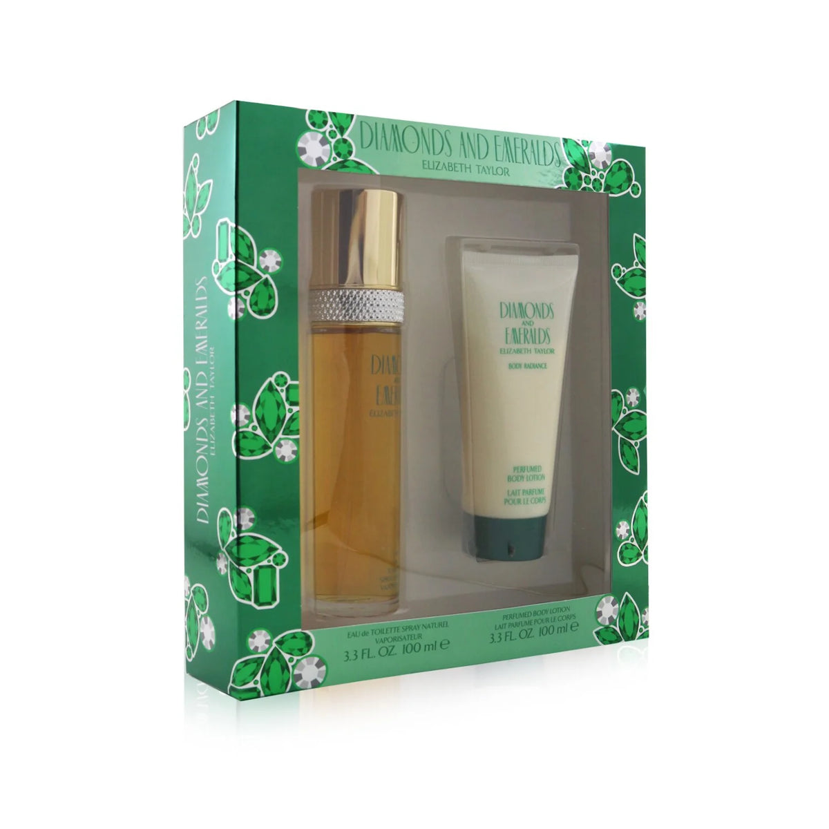 Diamond & Emerald Eau De Toilette Spray 100ml/3.3oz + Perfumed Body Lotion 100ml/3.3oz 2pcs Q128395