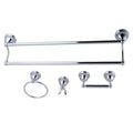 4-Piece Polished Chrome Bathroom Hardware D7516