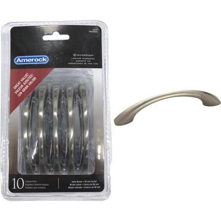 Satin Nickel Arched Cabinet Drawer Pull 10 Pack Q63328