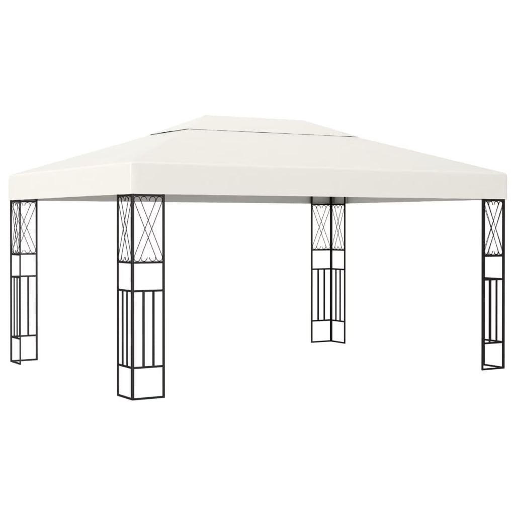 Cream Fabric Gazebo Y439