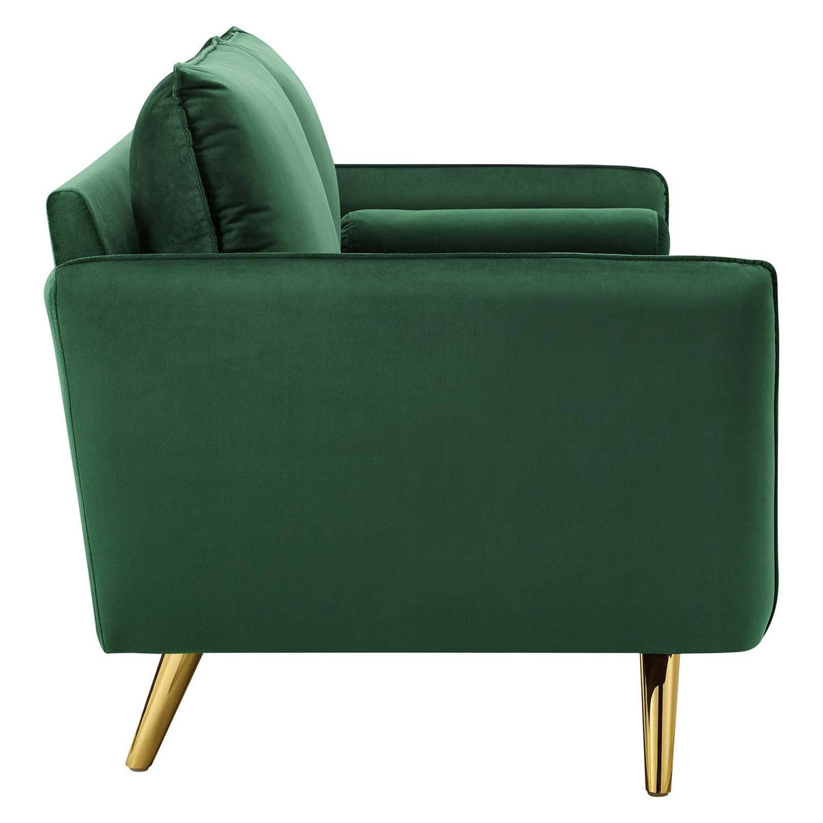 Navy Performance Velvet Sofa I659