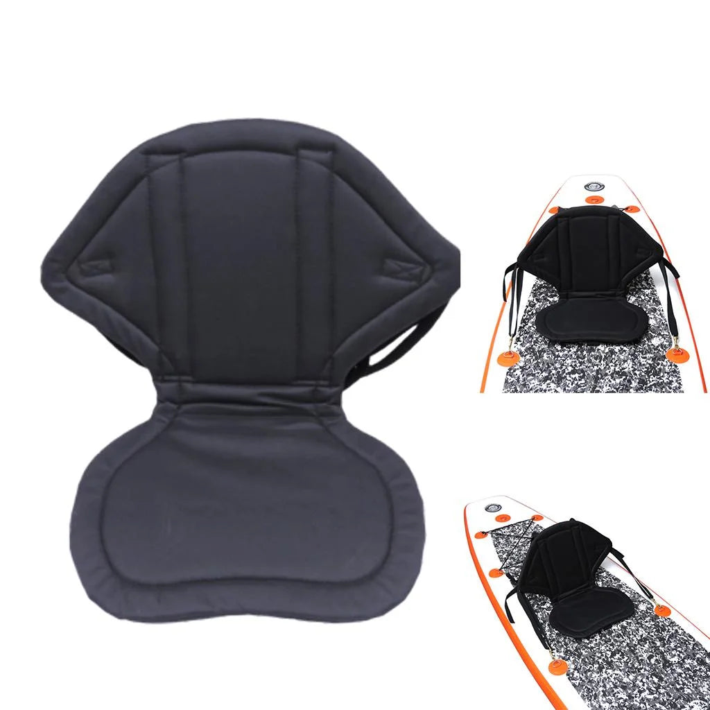 Padded Kayak Boat Seat with Storage Bag and Adjustable Straps B112