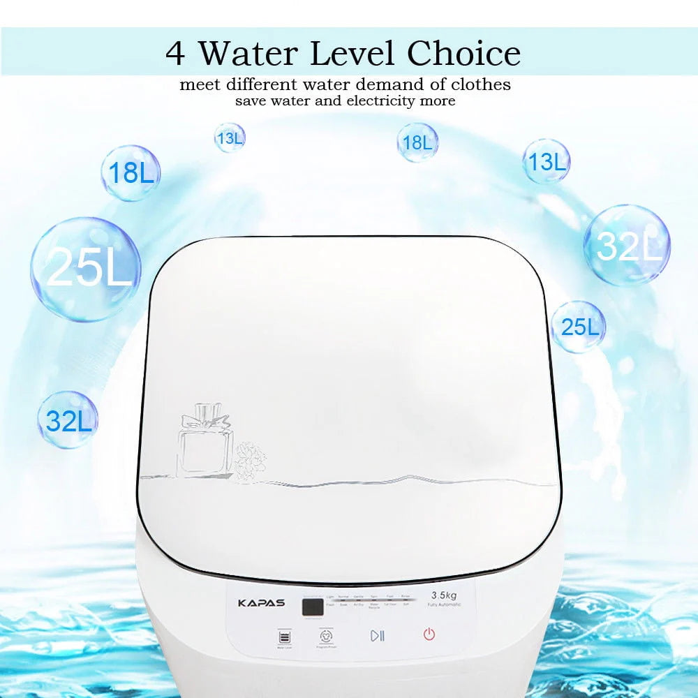Fully Automatic 2-in-1 Compact Washing Machine 8 lbs Top Load D409447