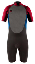 Red Youth Back Zip Short Sleeve Spring Suit Wet Suit C646740
