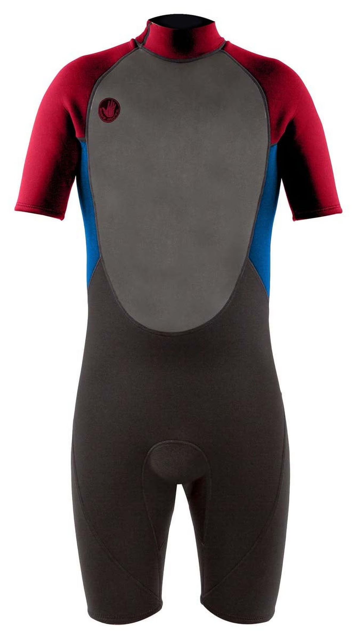 Red Youth Back Zip Short Sleeve Spring Suit Wet Suit C646740