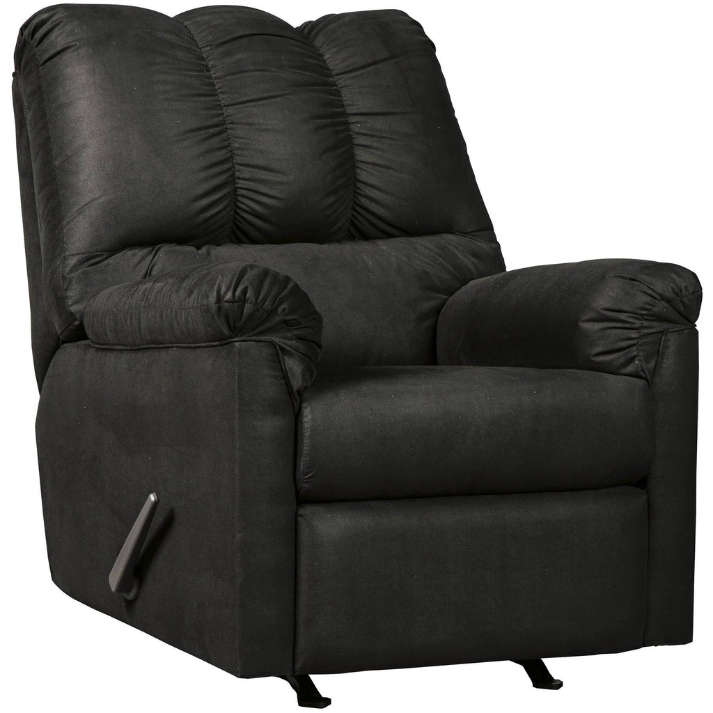 Black Microfiber Rocker Recliner M573461