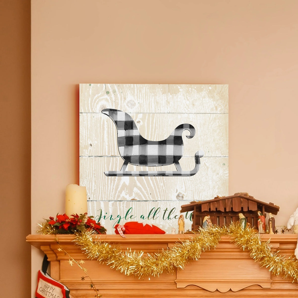 Buffalo Check Gallery Wrapped Canvas 10x10 U4186
