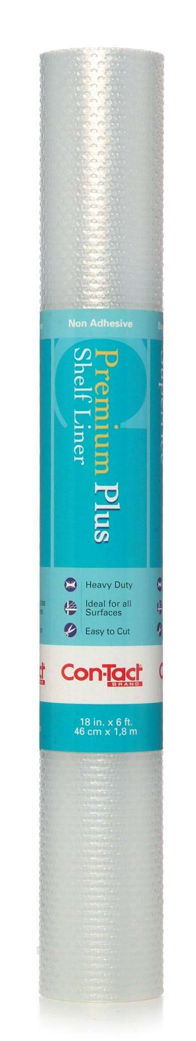 Non-Adhesive Shelf Liner 18" x 6' Crystal Clear O3643
