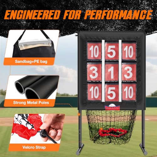 9 Hole Pitching Net with Strike Zone and Training Ball P983642