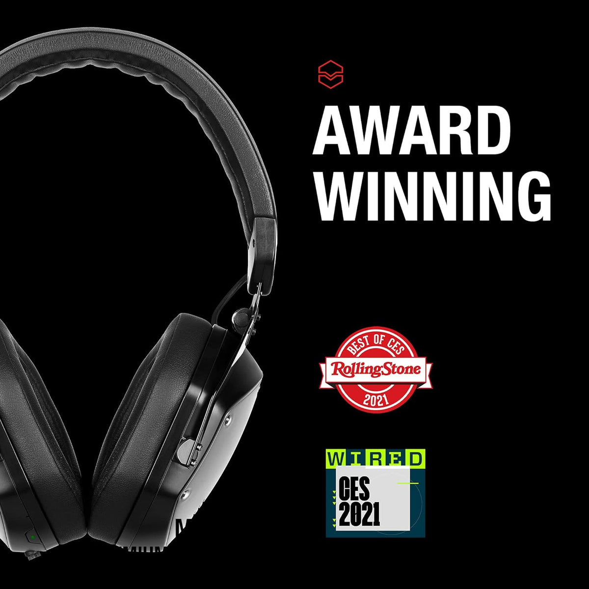 Matte Black Noise Cancelling Wireless Over-Ear Headphones J497