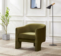 Olive Green Velvet Accent Chair E6872