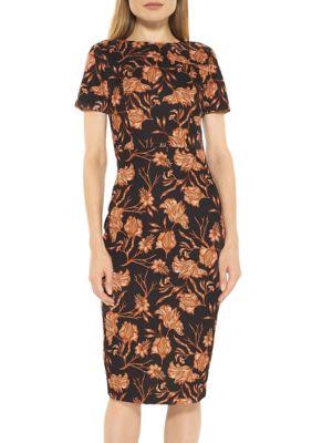 Black Midi Sheath Dress U19438