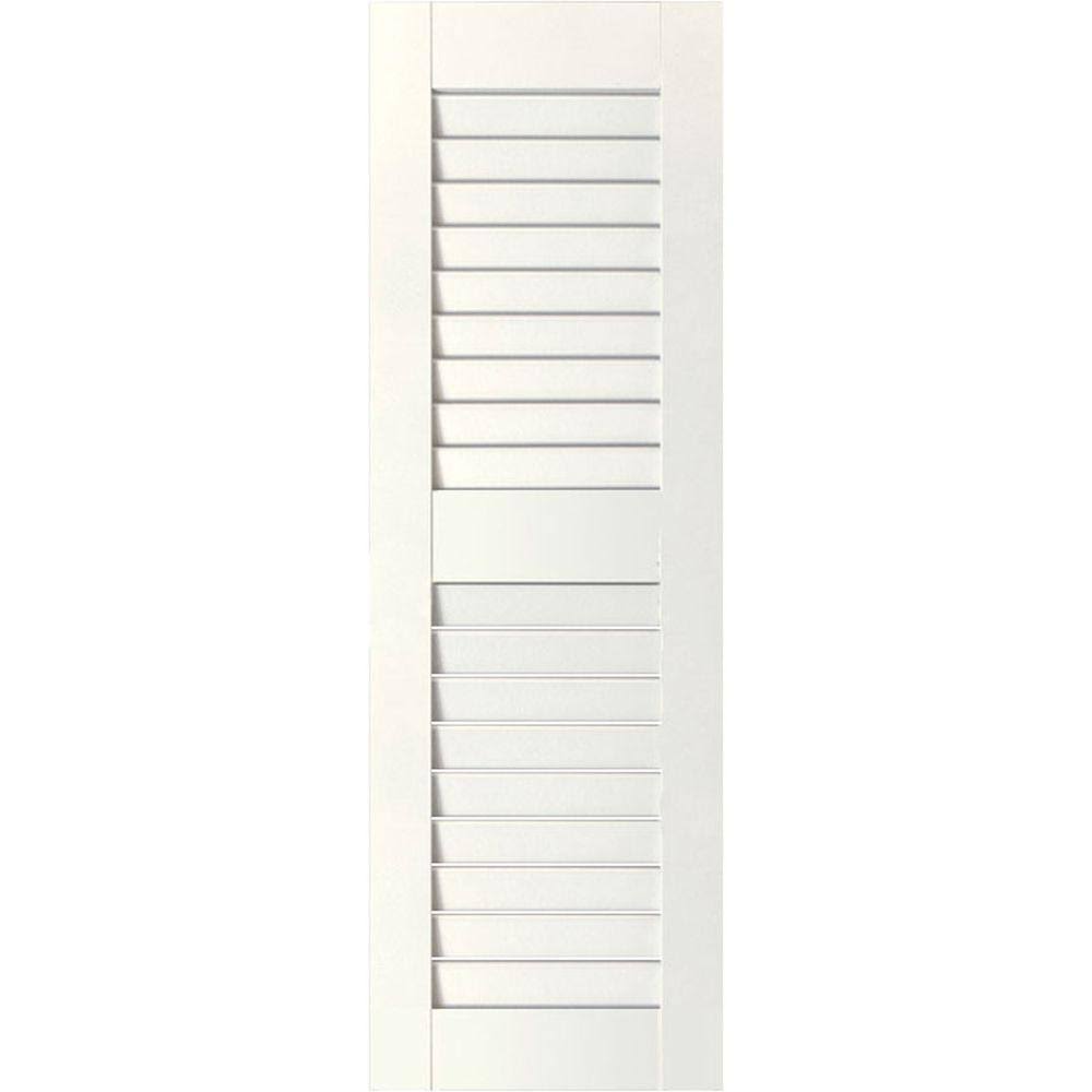 White Pine Louvered Shutters, Per Pair L7455