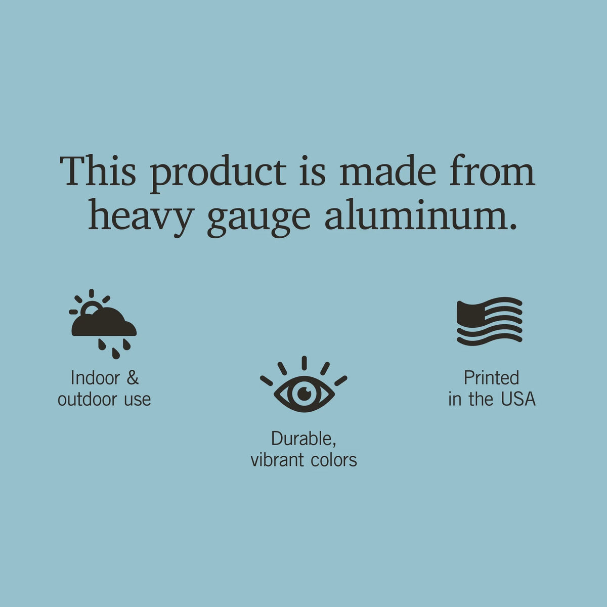 12x18 Aluminum Metal Sign Decor J952945