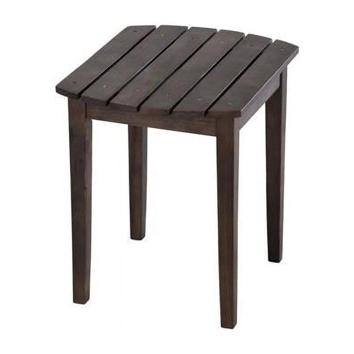 Solid Wood Side Table, Dark Brown H9436