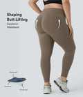 High Waisted Tummy Control Shaping Leggings Plus Size A129